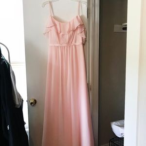 Petal Pink Chiffon Bridesmaid Dress